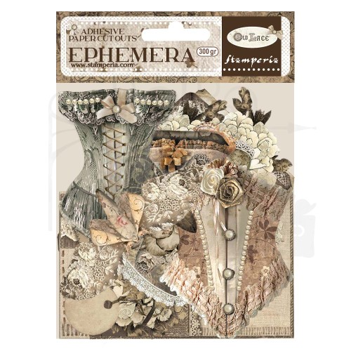 Ozdoby papierowe samoprzylepne Ephemera Old Lace DFLCT55 Stamperia