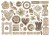 Ozdoby kształty tekturowe Die Cuts Old Lace DFLDC107 Stamperia