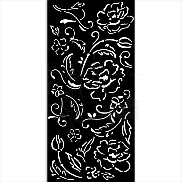Szablon maska 12x25cm Old Lace Kwiaty KSTDL105 Stamperia