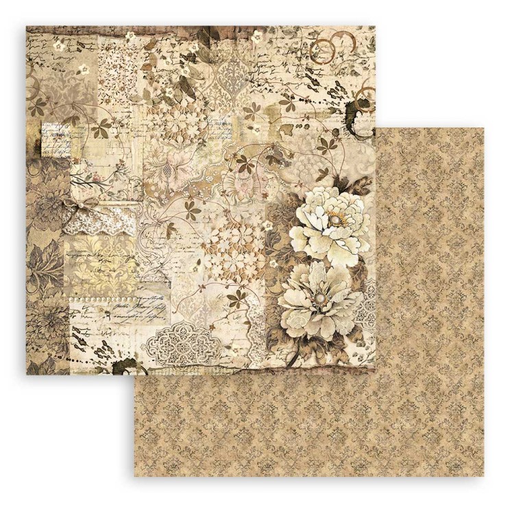 Zestaw papierów do scrapbookingu 20x20 Old Lace SBBS116 Stamperia
