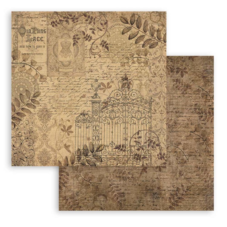 Zestaw papierów do scrapbookingu 20x20 Old Lace SBBS116 Stamperia