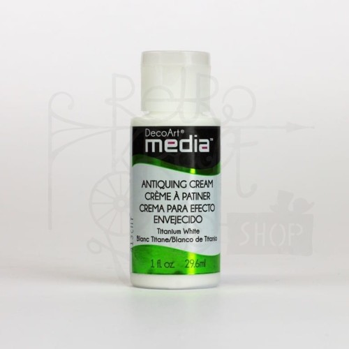 Farba postarzająca Antiquing Cream - Titanum White biała 29.6ml DMM153 DecoArt