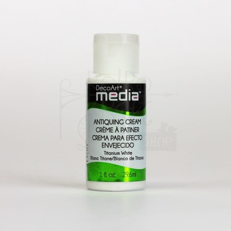 Farba postarzająca Antiquing Cream - Titanum White biała 29.6ml DMM153 DecoArt