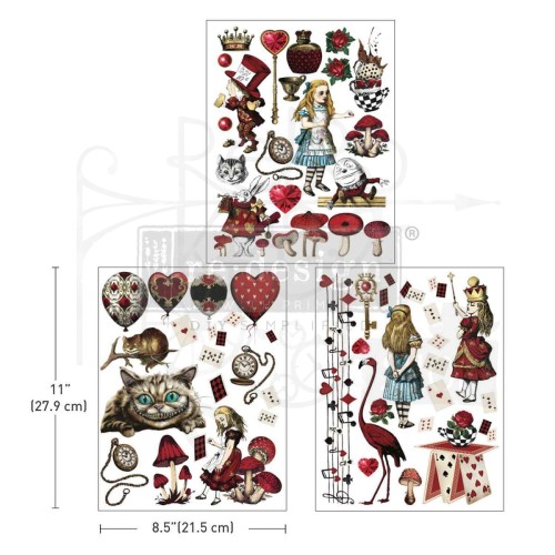 Rub-on decor transfer 21.5x27.9cm Middy Wonderful Impressions 672492 Prima