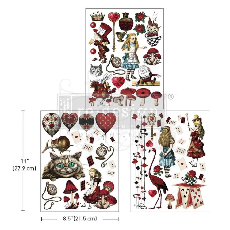 Rub-on decor transfer 21.5x27.9cm Middy Wonderful Impressions 672492 Prima