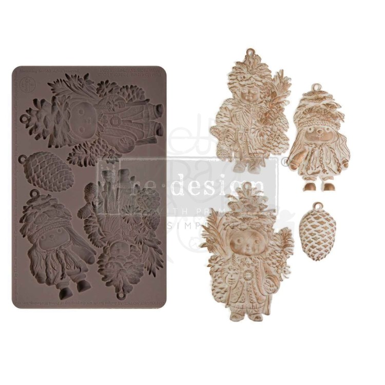 Foremka silikonowa 20x13 Pinecone Dolls 672478 Prima