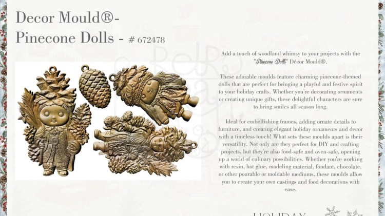 Foremka silikonowa 20x13 Pinecone Dolls 672478 Prima