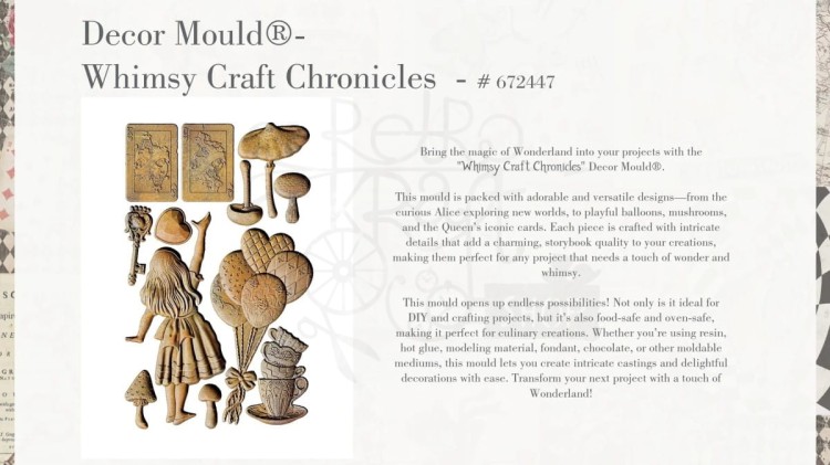Foremka silikonowa 20x13 Whimsy Craft Chronicles 672447 Prima