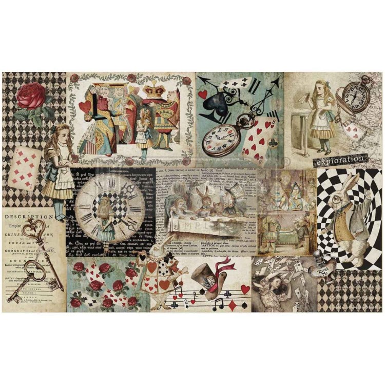 Papier Decoupage Decor Tissue Paper Curious Journey 48x76cm 672294 Prima