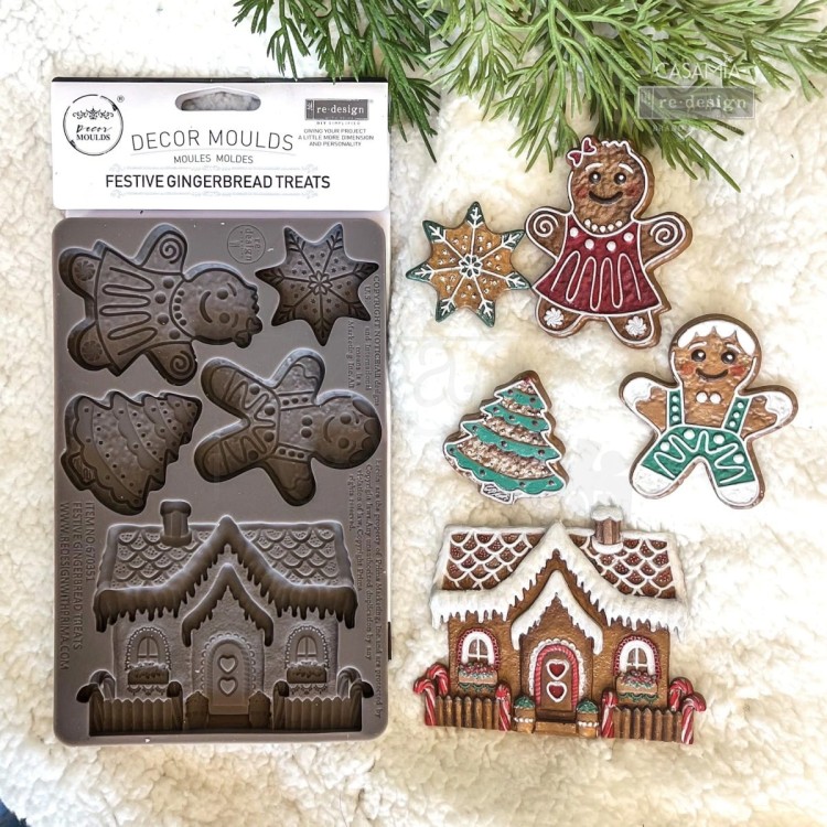Foremka silikonowa 20x13 Festive Gingerbread Treats 670351 Prima