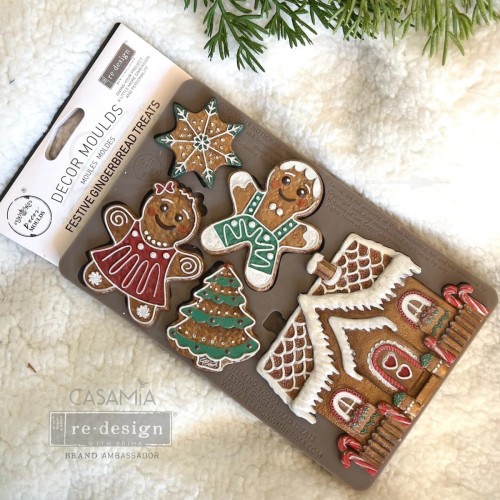Foremka silikonowa 20x13 Festive Gingerbread Treats 670351 Prima