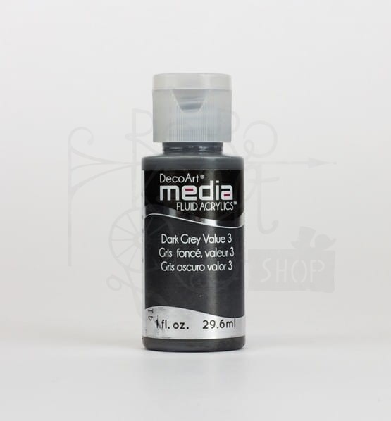 Fluid Acrylics płynny pigment polimerowo - akrylowy Dark Grey Value DMFA22 DecoArt