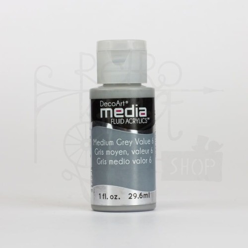 Fluid Acrylics płynny pigment polimerowo - akrylowy Medium Grey Value DMFA17 DecoArt