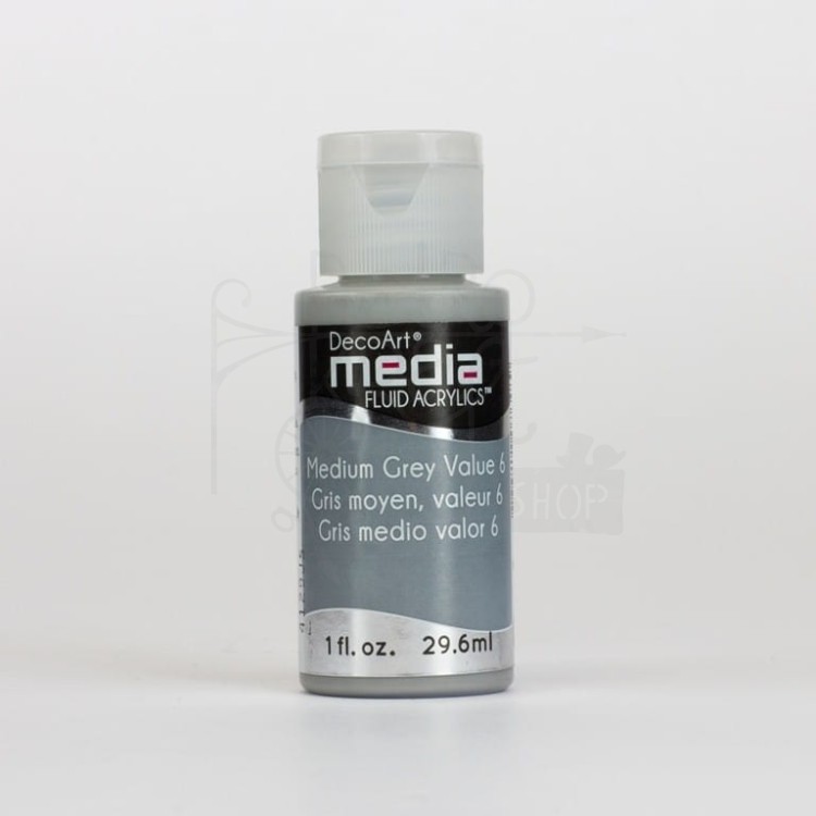 Fluid Acrylics płynny pigment polimerowo - akrylowy Medium Grey Value DMFA17 DecoArt