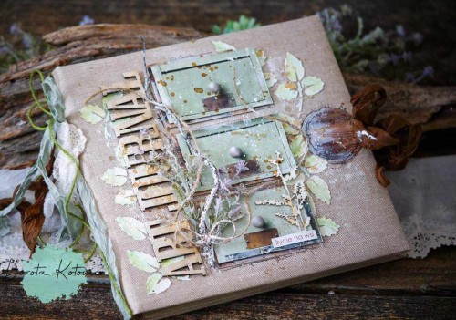 Zestaw Zielnik ArtDorota - len naturalny Eco Scrapbooking