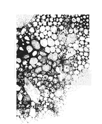 Stempel gumowy kauczukowy Bubbles W/Grid Block CMS449 Tim Holtz Stampers Anonymous