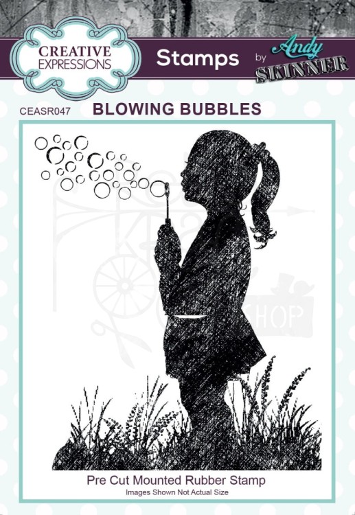 Stempel gumowy kauczukowy Blowing Bubbles By Andy Skinner CEASR047 Creative Expressions