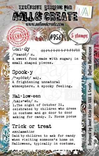 Stempel akrylowy Define Halloween 5 elementów AALL-TP-956 AALL &amp; CREATE