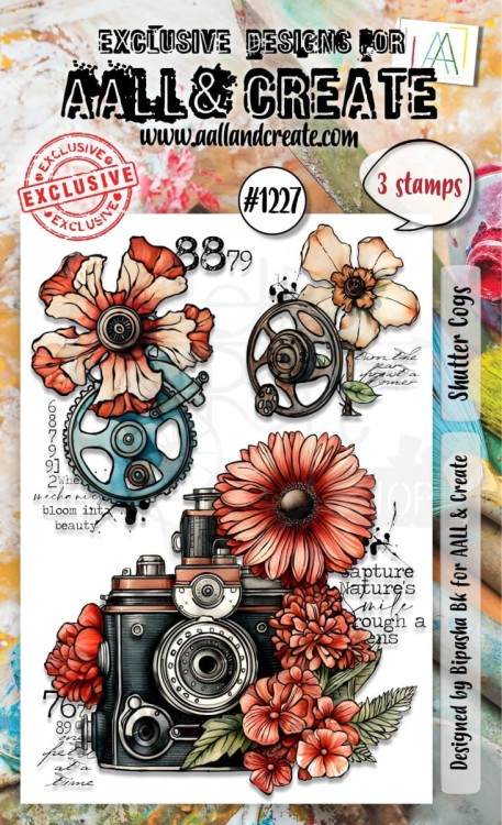Stempel akrylowy Shutter Cogs 3 elementy AALL-TP-1227 AALL &amp; CREATE