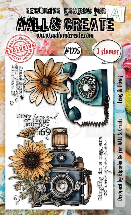 Stempel akrylowy Lens &amp; Lines 3 elementy AALL-TP-1225 AALL &amp; CREATE