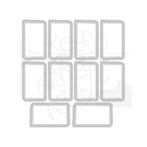 Zestaw wykrojników i stempli Tab Stamp Alpha by 49 and Market 70 elementów 666712 Sizzix