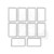 Zestaw wykrojników i stempli Tab Stamp Alpha by 49 and Market 70 elementów 666712 Sizzix