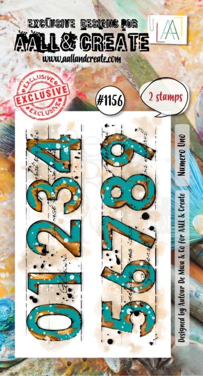 Stempel akrylowy Numero Uno 2 elementy AALL-TP-1156 AALL &amp; CREATE
