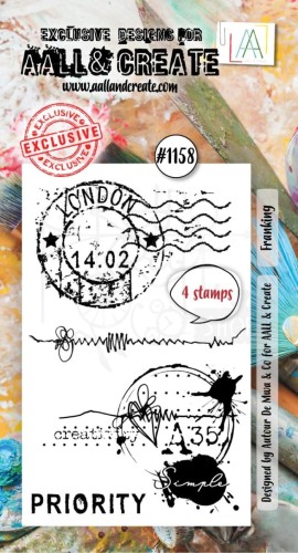 Stempel akrylowy Franking 4 elementy AALL-TP-1158 AALL &amp; CREATE