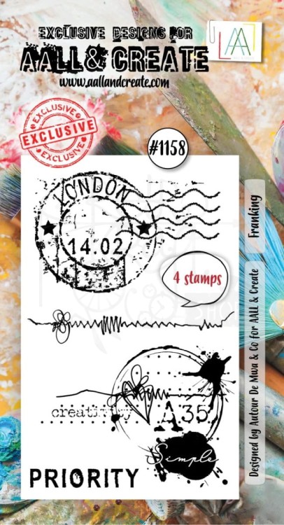 Stempel akrylowy Franking 4 elementy AALL-TP-1158 AALL &amp; CREATE