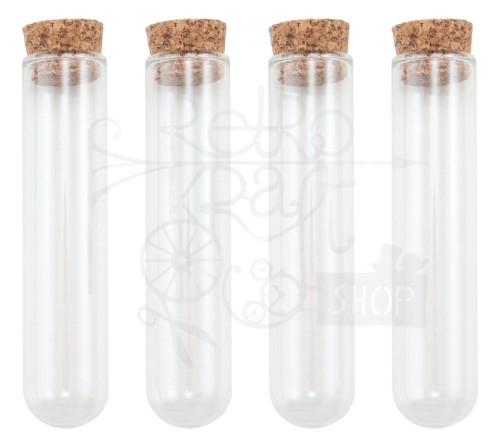 Ozdoby buteleczki Idea-Ology Test Tubes Halloween 4 sztuki TH94156 Tim Holtz