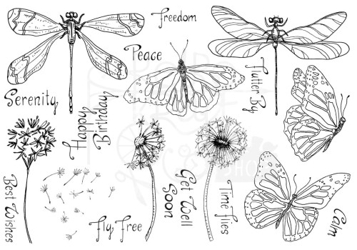 Stempel akrylowy A Splash Of Summer - Garden Splash 19 elementów SSB003 The Card Hut