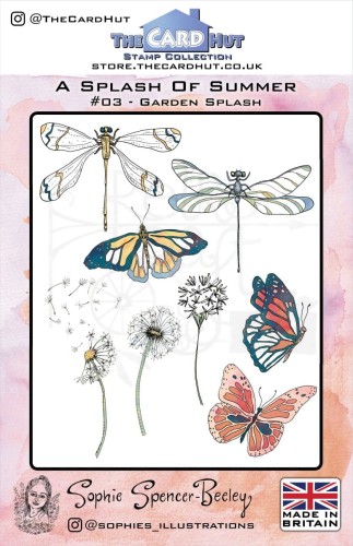 Stempel akrylowy A Splash Of Summer - Garden Splash 19 elementów SSB003 The Card Hut