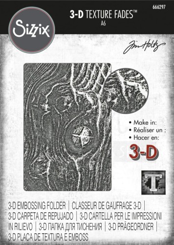 Folder do embossingu Woodgrain by Tim Holtz 666297 Sizzix