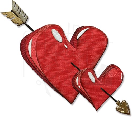 Wykrojnik Thinlits Lovestruck By Tim Holtz 16 elementów 665852 Sizzix