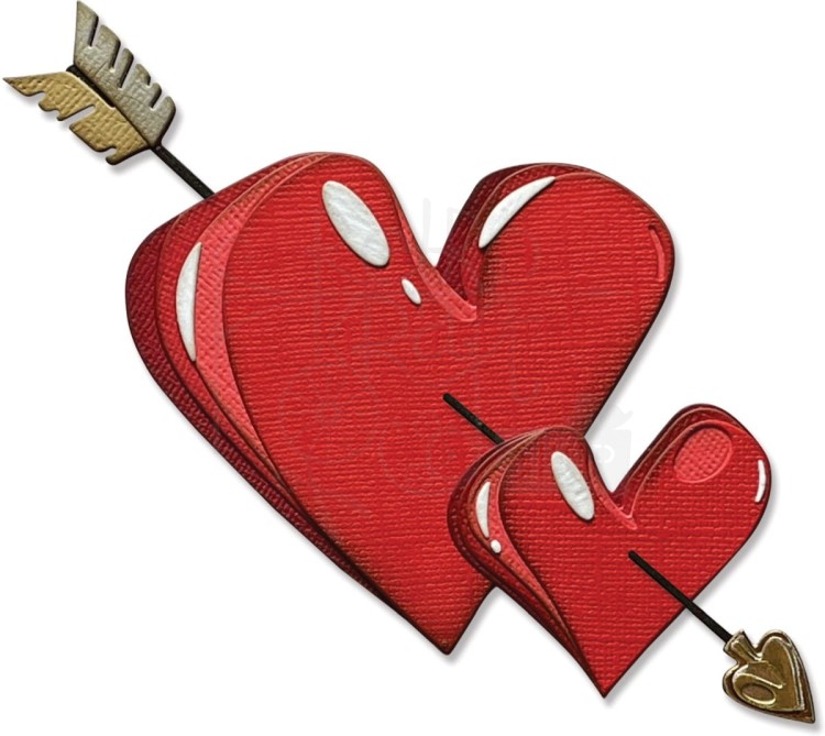 Wykrojnik Thinlits Lovestruck By Tim Holtz 16 elementów 665852 Sizzix
