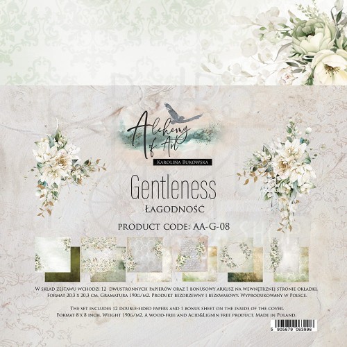 Zestaw papierów do scrapbookingu 20x20 Gentleness AA-G-08 Alchemy of Art