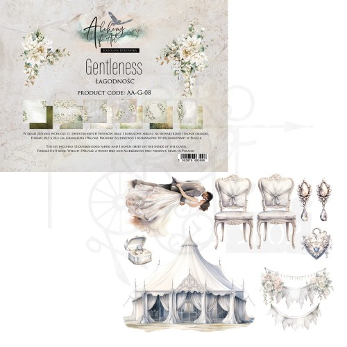 Zestaw papierów do scrapbookingu 20x20 Gentleness AA-G-08 Alchemy of Art
