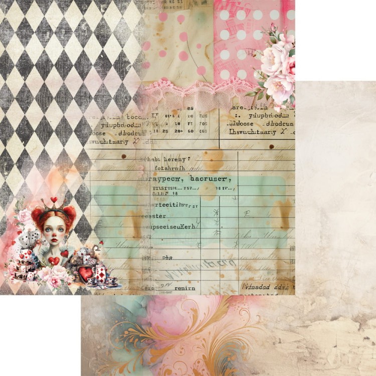 Zestaw papierów do scrapbookingu 30x30 Alice AA-ALICE-07 Alchemy of Art