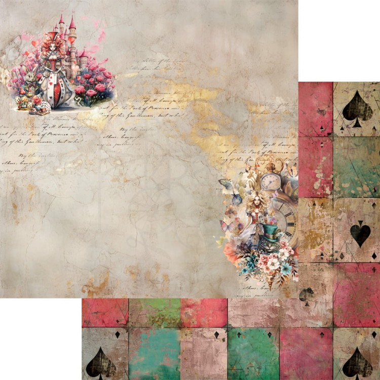 Zestaw papierów do scrapbookingu 30x30 Alice AA-ALICE-07 Alchemy of Art