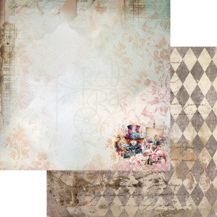 Zestaw papierów do scrapbookingu 20x20 Alice AA-ALICE-08 Alchemy of Art