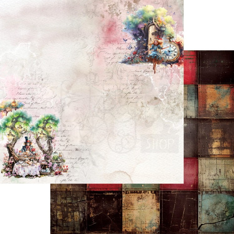 Zestaw papierów do scrapbookingu 20x20 Alice AA-ALICE-08 Alchemy of Art