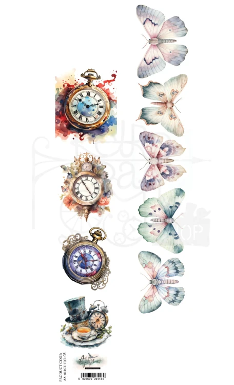 Pasek 5x30 Alice Zegary i motyle AA-ALICE-ext-03 Alchemy of Art