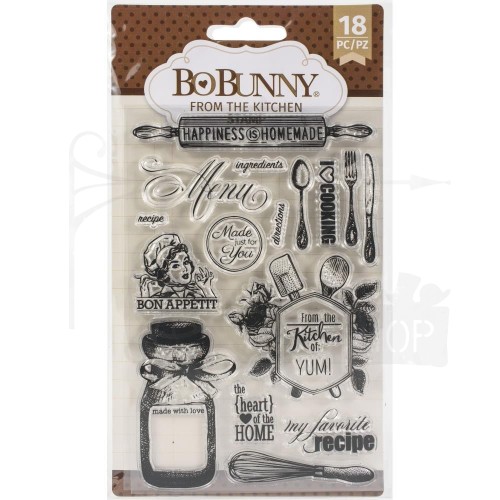 Stempel akrylowy From The Kitchen 18 elementów 7311142 BoBunny