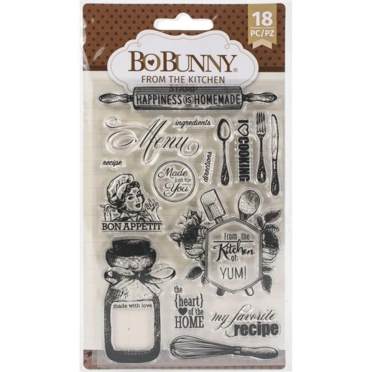 Stempel akrylowy From The Kitchen 18 elementów 7311142 BoBunny