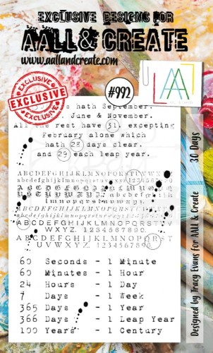 Stempel akrylowy 30 Days AALL-TP-992 AALL &amp; CREATE