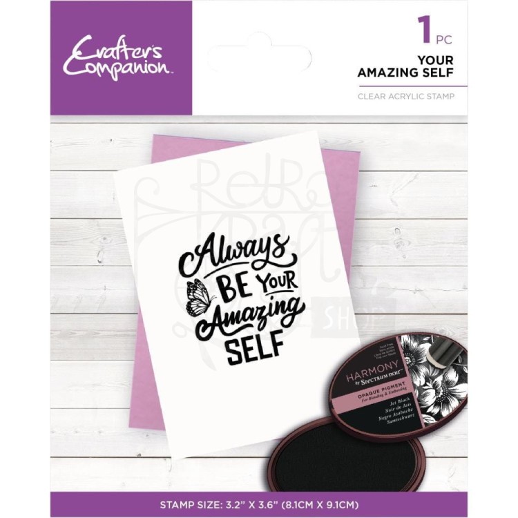 Stempel akrylowy Always Be Your Amazing Self CC-CA-ST-YOAS Crafter's Companion