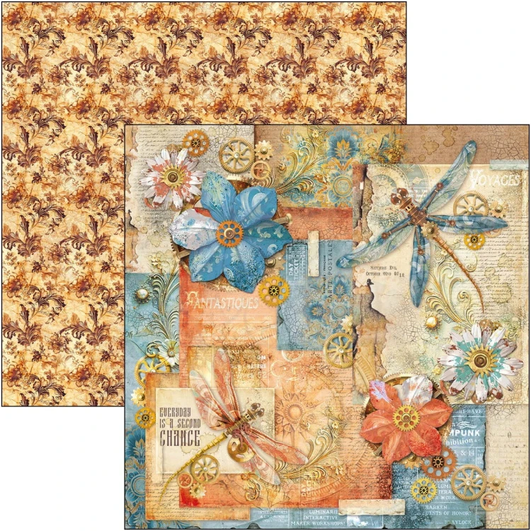 Zestaw papierów do scrapbookingu 20x20 Esprit de Voyage 12 arkuszy CBH082 Ciao Bella