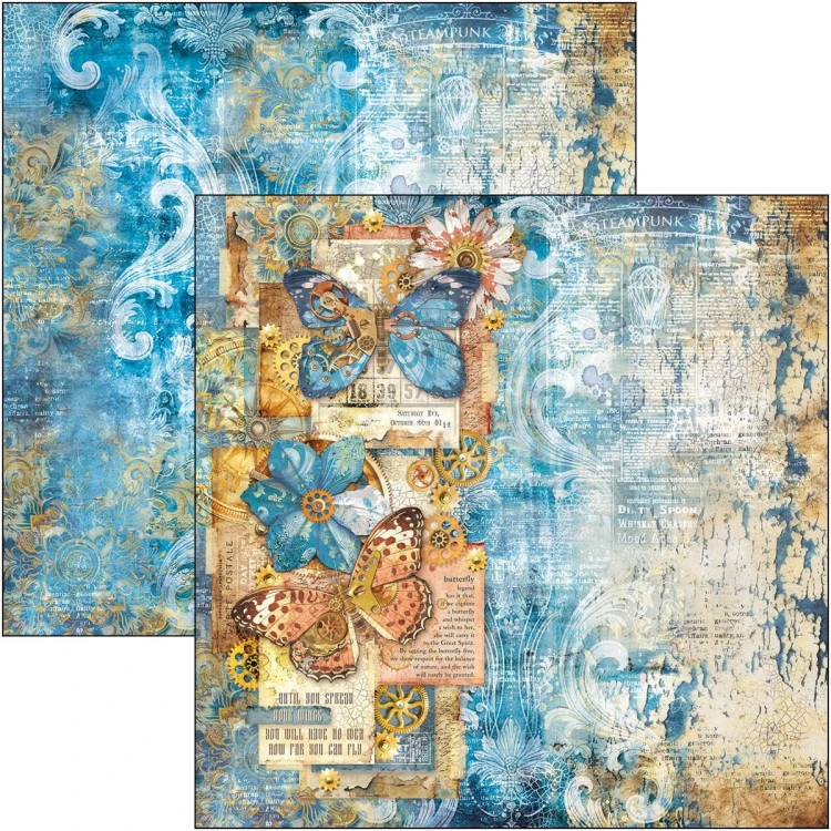 Zestaw papierów do scrapbookingu 20x20 Esprit de Voyage 12 arkuszy CBH082 Ciao Bella