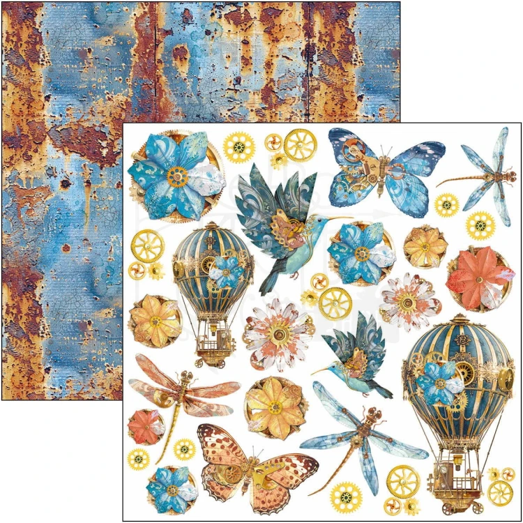 Zestaw papierów do scrapbookingu 20x20 Esprit de Voyage 12 arkuszy CBH082 Ciao Bella