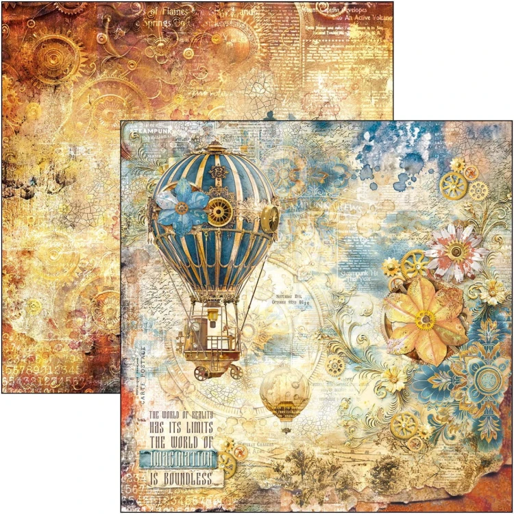 Zestaw papierów do scrapbookingu 20x20 Esprit de Voyage 12 arkuszy CBH082 Ciao Bella